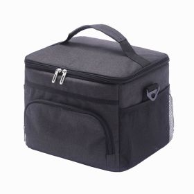 15L Oxford Portable Thermal Pack Picnic Crisper (Color: black)